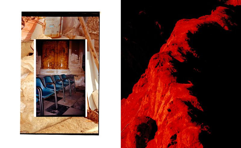 © Marie Hervé & Elsa Martinez - Image from the SAND OF NOISES - The sea : flat   the earth : flat photography project