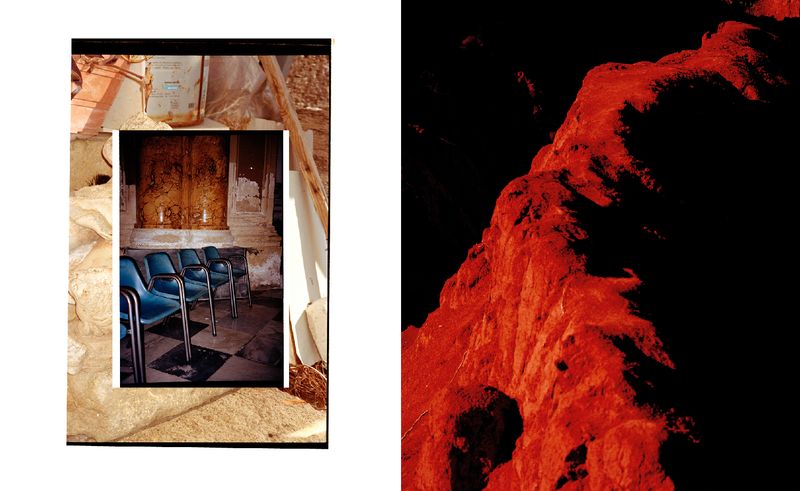 © Marie Hervé & Elsa Martinez - Image from the SAND OF NOISES - The sea : flat   the earth : flat photography project