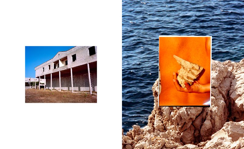 © Marie Hervé & Elsa Martinez - Image from the SAND OF NOISES - The sea : flat   the earth : flat photography project