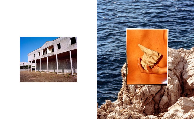 © Marie Hervé & Elsa Martinez - Image from the SAND OF NOISES - The sea : flat   the earth : flat photography project