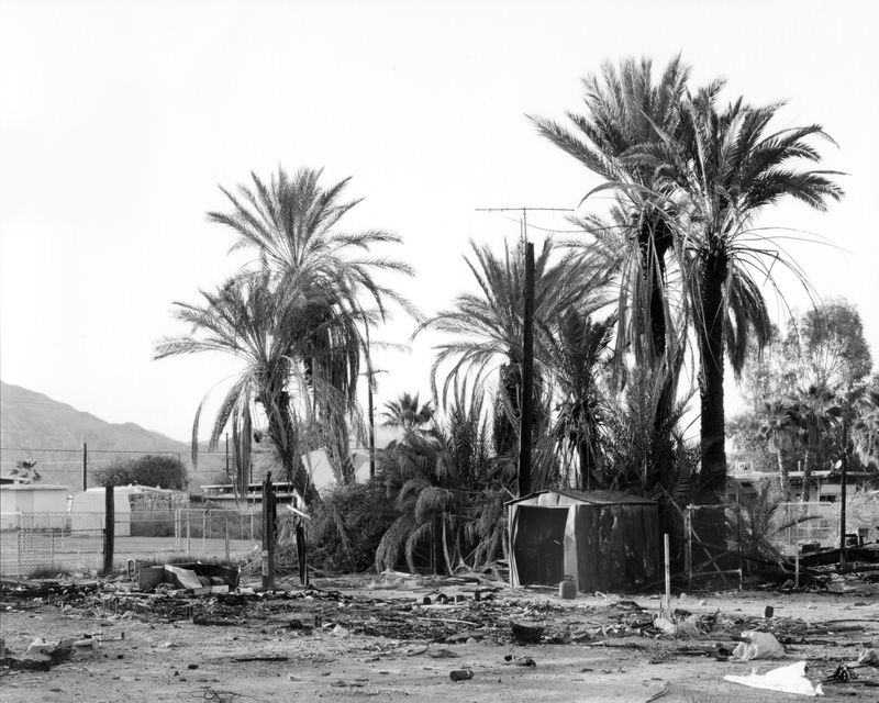 © Nicholas Albrecht - Burned down home approximately 23.6 miles from test site. Salton Sea Beach, CA.
