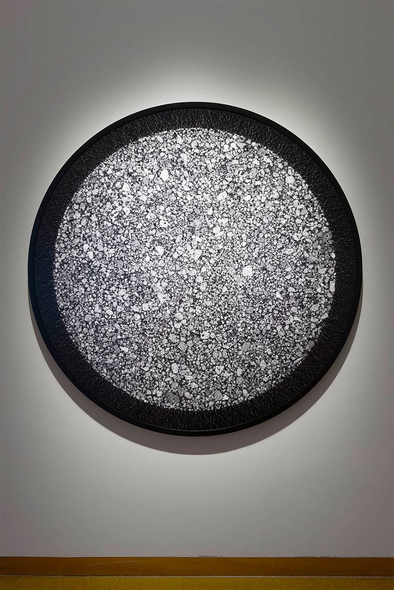 © Eric Zeigler - A Micro CT Scan of Pozzolonic Ash, the material used by the Romans to create concrete, made 60" Round.