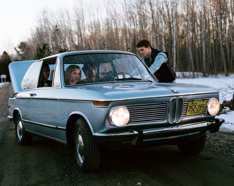 © Madeleine Morlet - The Shiny Blue Car (Lincolnville, Maine)
