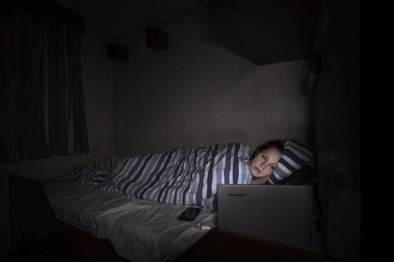 © Nina Varumo - The cabin is an important place for privacy and recovery since the crew is out at sea for many months in a row.