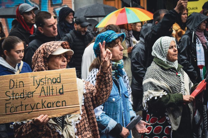 Din tystnad stödjer alltid förtryckaren (Your silence always supports the oppressor). May 2025. Malmö, SE.