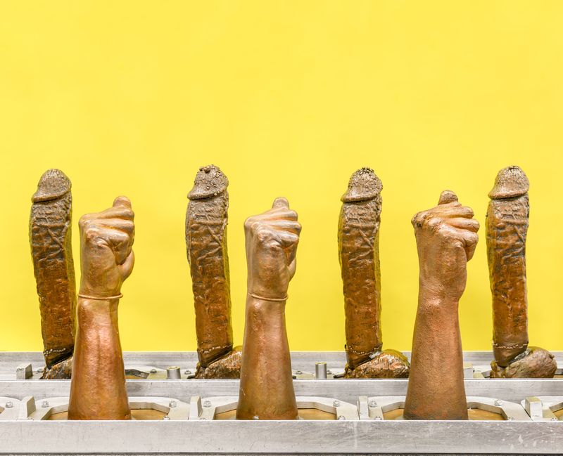 © Alastair Philip Wiper - Moulds for rubber dildos on the factory floor of Doc Johnson, where 450 employees produce 75,000 sex toys per week.