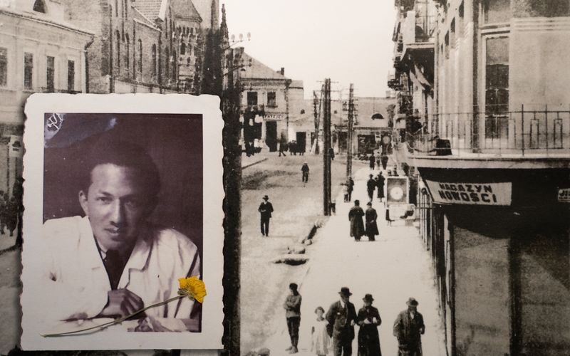 © Emily Steinberger - A portrait of Phil on top of Czortkow’s center of town before the city was destroyed.