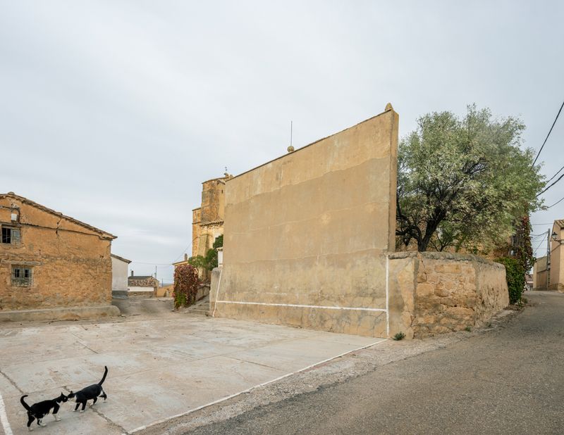 © Gunnar Knechtel - Subject: Fronton Walls in Spanish Villages. Location: Aguilar de Montuenga, Provence of Soria, Spain.