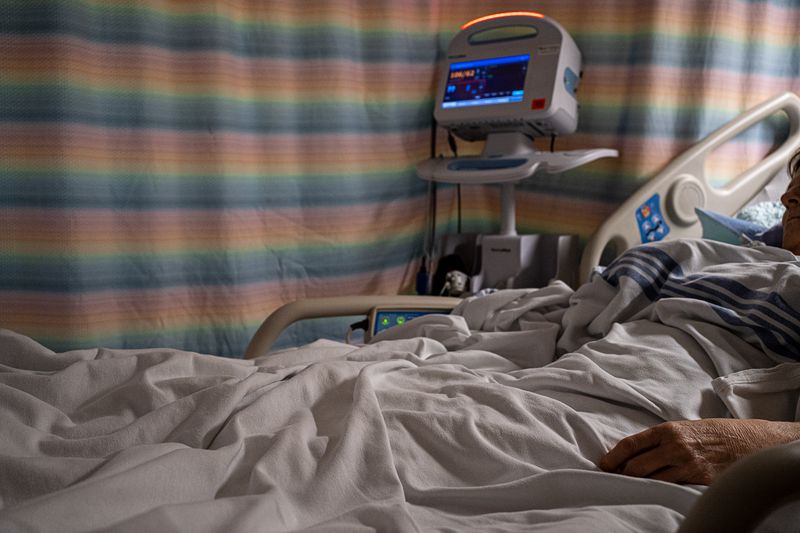 © Bobbi Barbarich - She rests in her hospital room after surgery.