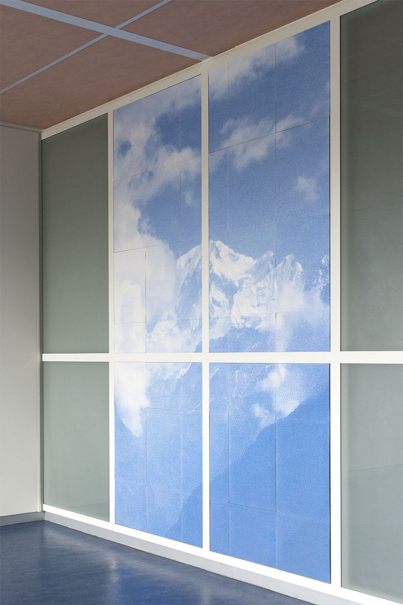 © Eva Kreuger - Atelier (2019) - Documented spatial installation. Constructed with images of the Himalayan mountains.