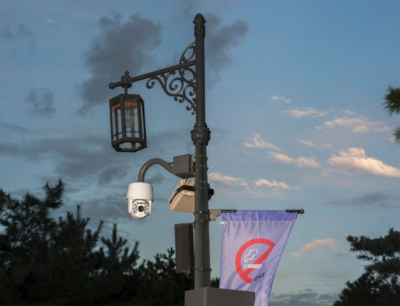 © Lorenzo Maccotta - Republic of Korea, Seoul, September 20​15: security camera in a park.