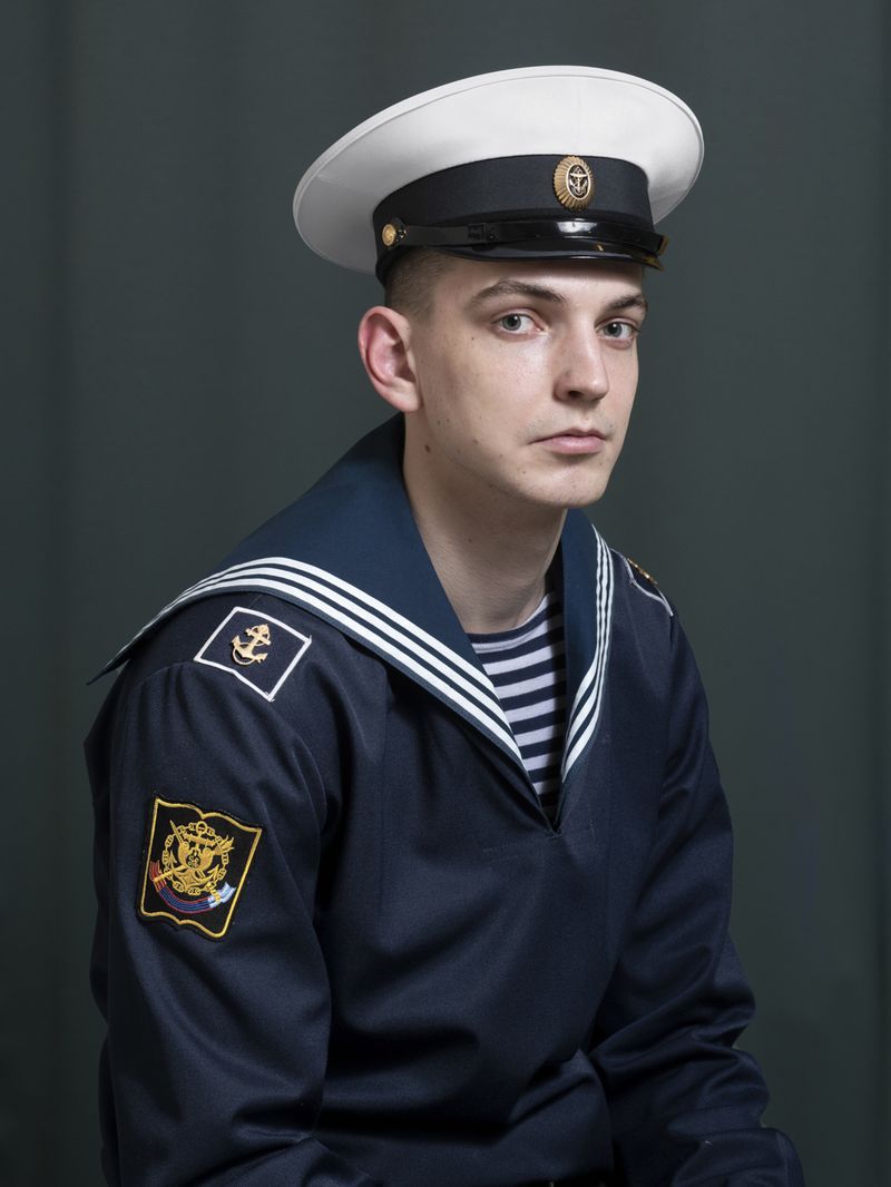 © Lorenzo Maccotta - Russian Federation, Sant Petersburg, December 2021: portrait of a 21 years old naval cadet.
