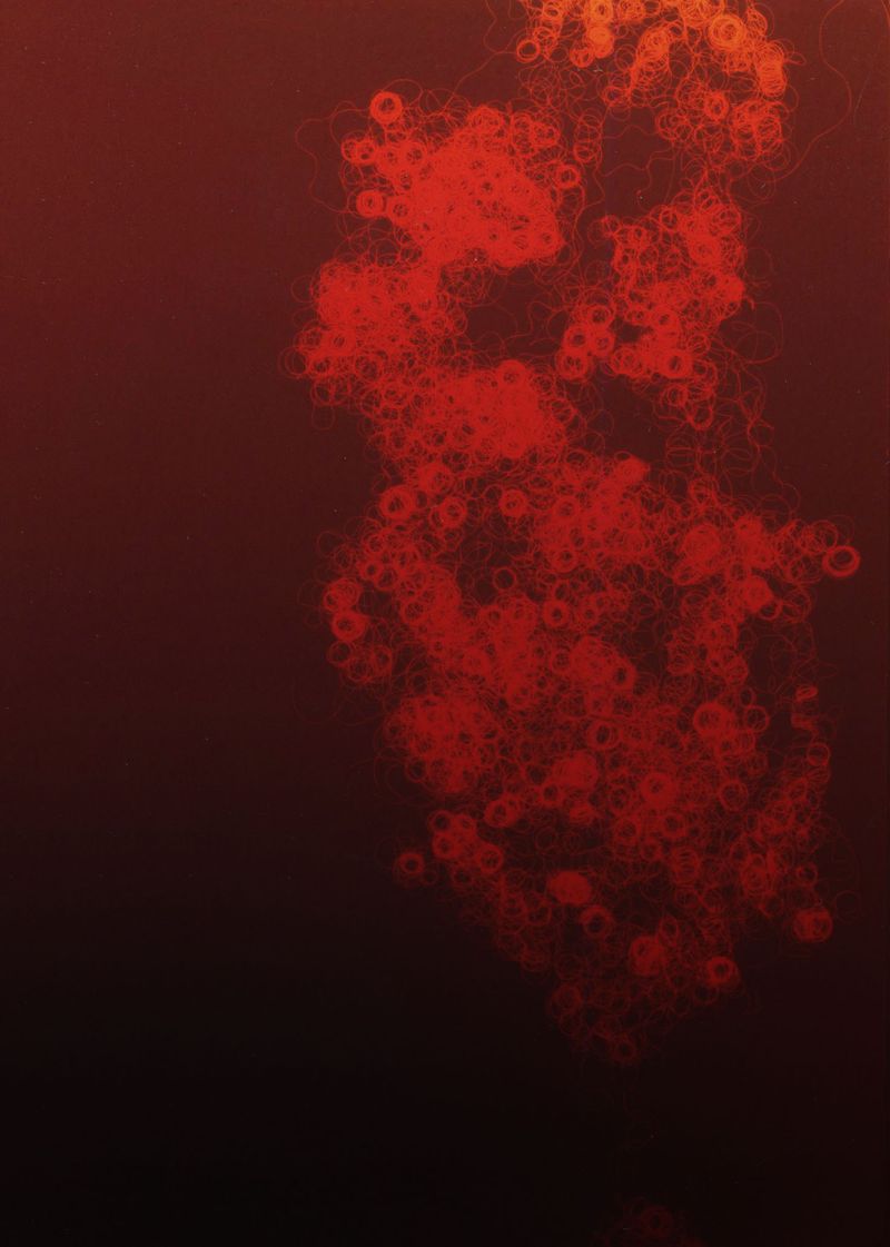 © Melanie Issaka - Dark and Lovely: Red Photogram, C-type print, 60x40cm, 2021