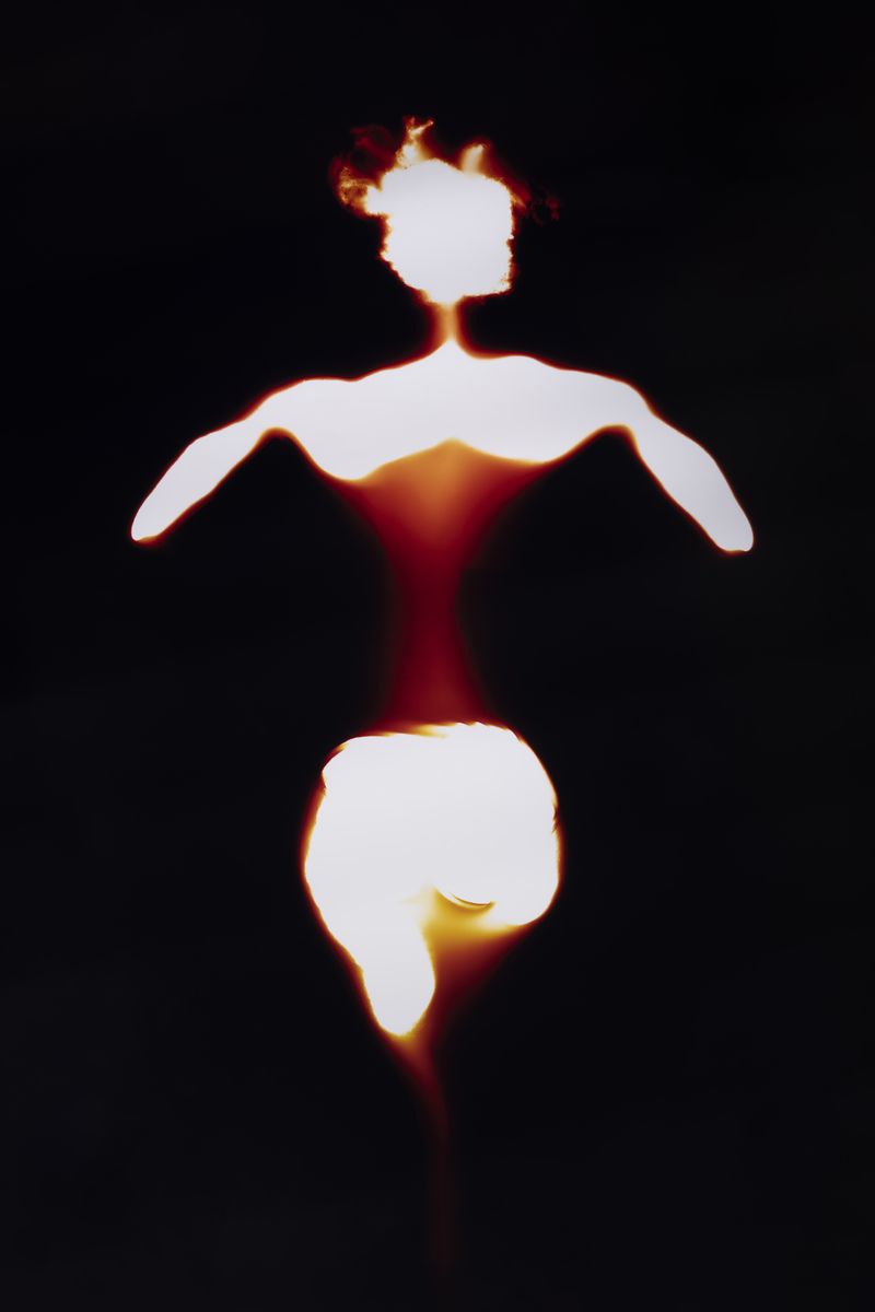 © Melanie Issaka - Locating The Personal: Contact 1 Photogram, Handmade C-type print, 149x118cm, 2021