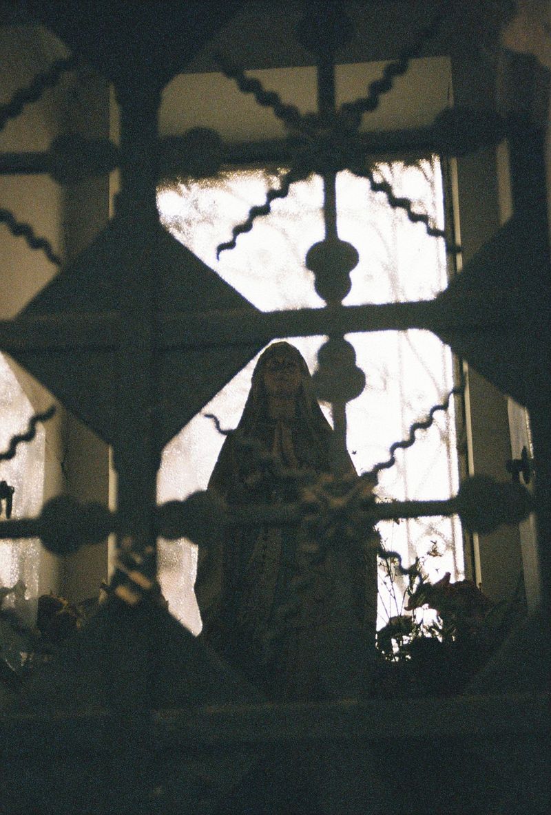 © Natalia - An isolated Virgin Mary statue in the Cemetery of Santiago of Chile.