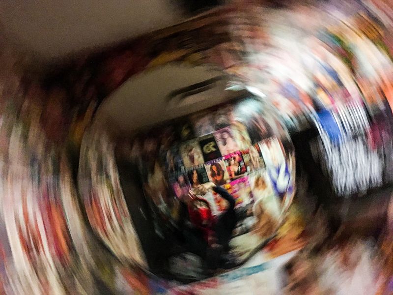 © Emma Brown - our hero drunk in the Local Pub men's bathroom. Columbus, Ohio, 2020.