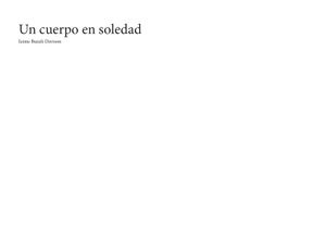 Un cuerpo en soledad