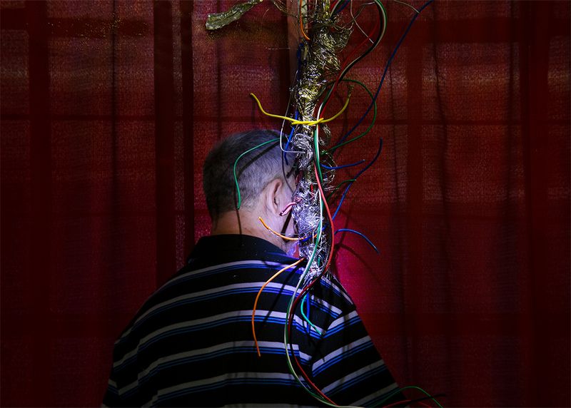 © Denis Serrano - Manipulating electronic objects are a pathway for my uncle to the outside world.