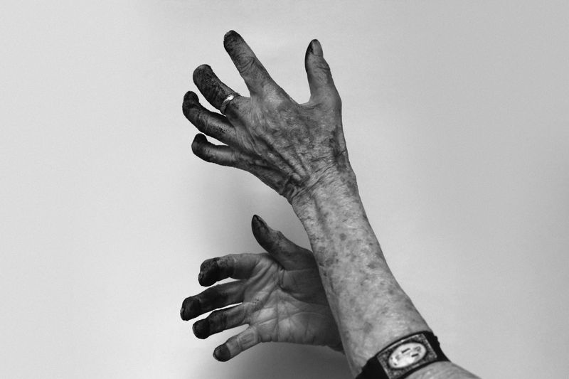 © Denis Serrano - Ashes from printed loneliness comments found on internet,