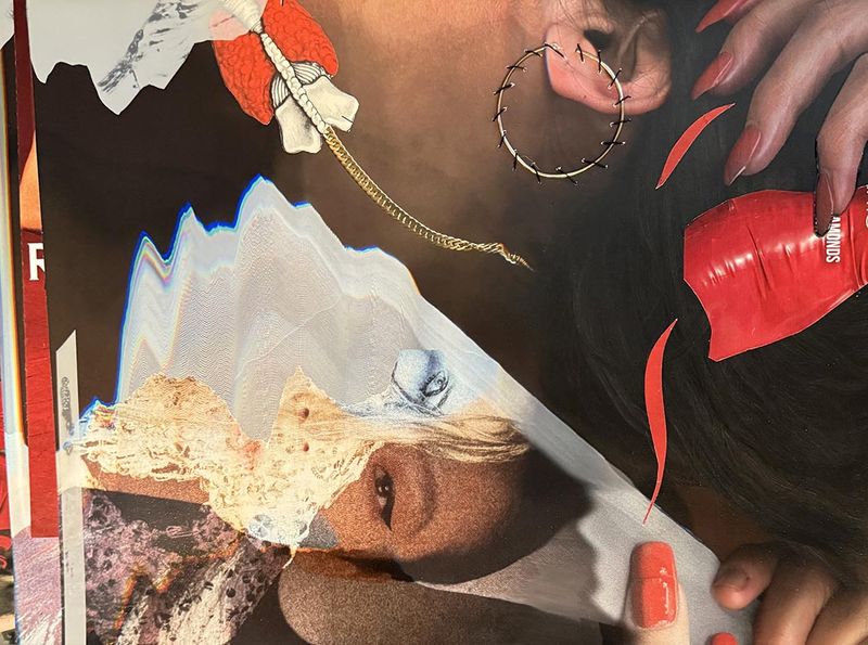 © Safia Fatimi - Image from the Self-portrait mixed media series photography project