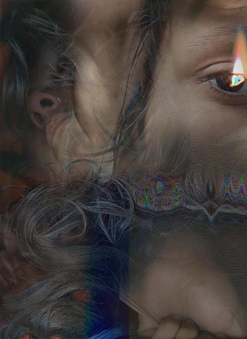 © Safia Fatimi - Image from the Self-portrait mixed media series photography project