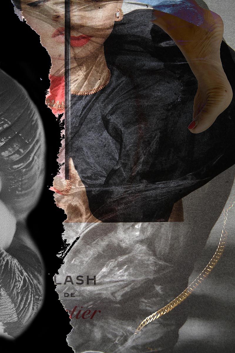 © Safia Fatimi - Image from the Self-portrait mixed media series photography project