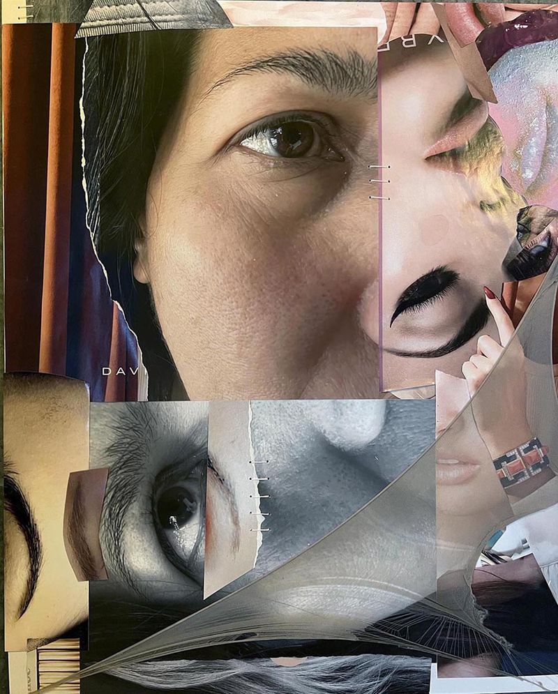 © Safia Fatimi - Image from the Self-portrait mixed media series photography project