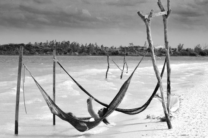 © Sergio Fadul - 18.	Self-Image — Ceará, 2026(Selfie in hammock — Preá)