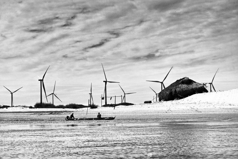 © Sergio Fadul - 14.	Wind, Power — Maranhão, 2022(Boat with wind turbines — Delta do Parnaíba)