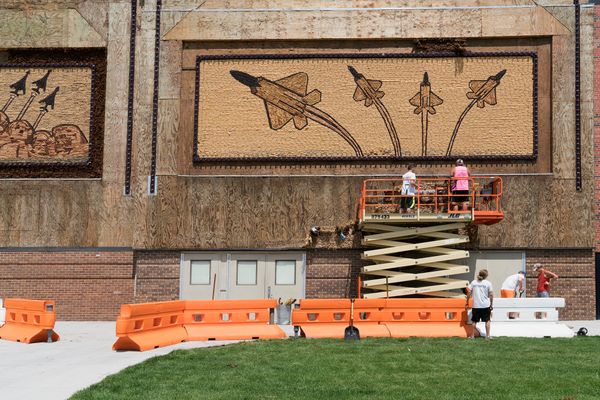 © Epiphany Knedler - Rehusking the World's Only Corn Palace