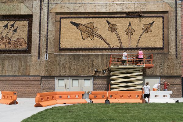 © Epiphany Knedler - Rehusking the World's Only Corn Palace