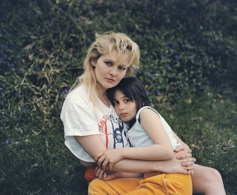 © Jo Ann Walters - 06_mother and daughter in grass w blue flowers, from the series Vanity + Consolations, 1988-present
