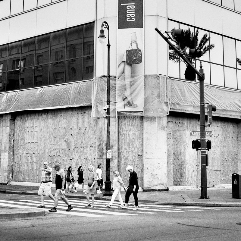 © Jonathan Traviesa - "Walking on Canal at Canal Place" (from LOW HUSTLE HOT CENTER)