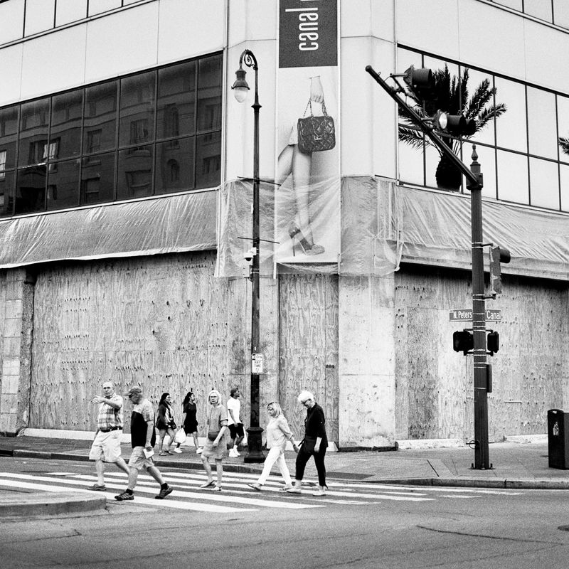 © Jonathan Traviesa - "Walking on Canal at Canal Place" (from LOW HUSTLE HOT CENTER)