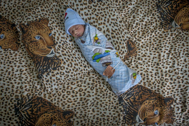© Anush Babajanyan - New-born boy in the maternity hospital of Nagorno Karabakh capital Stepanakert, on August 19, 2017.