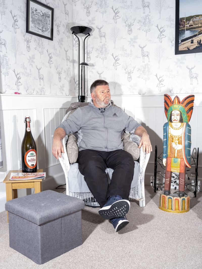 © Jack Lander - "I was asked what I wanted for my birthday and I said a big Indian, they got me this." Councillor Roddy McCuish