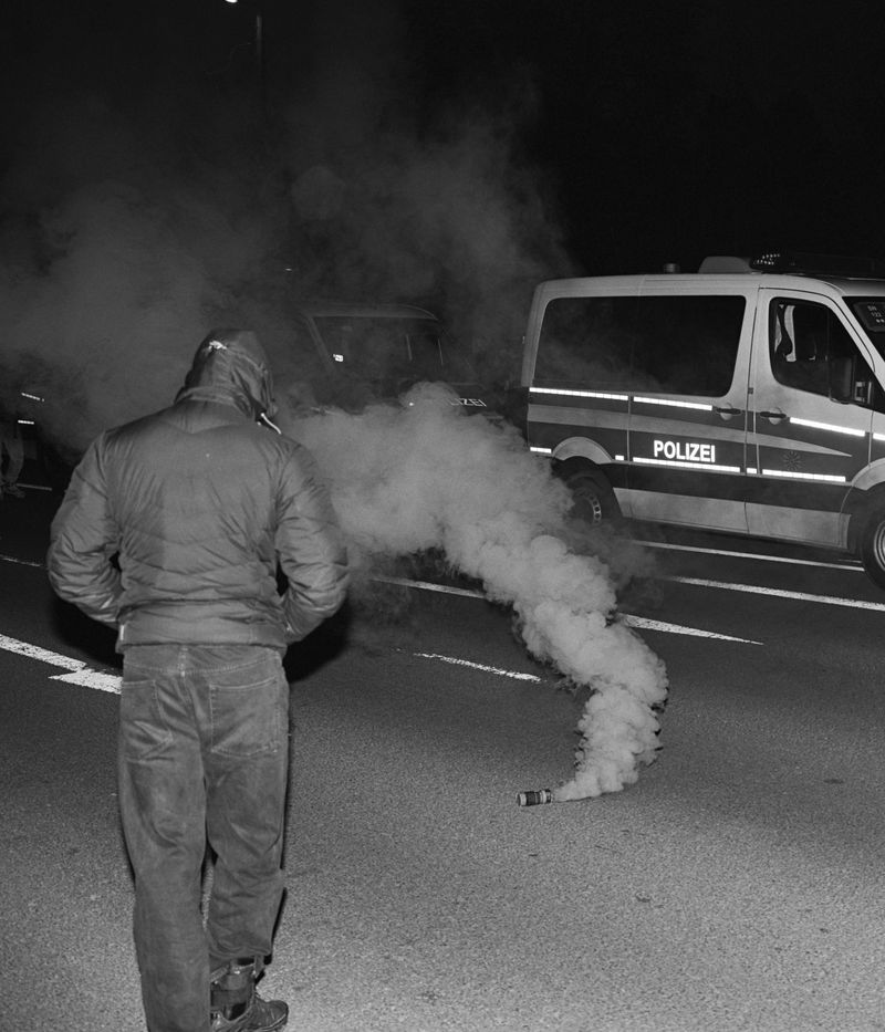 © Max Ferdinand Langer - Member of a demonstration in Leipzig
