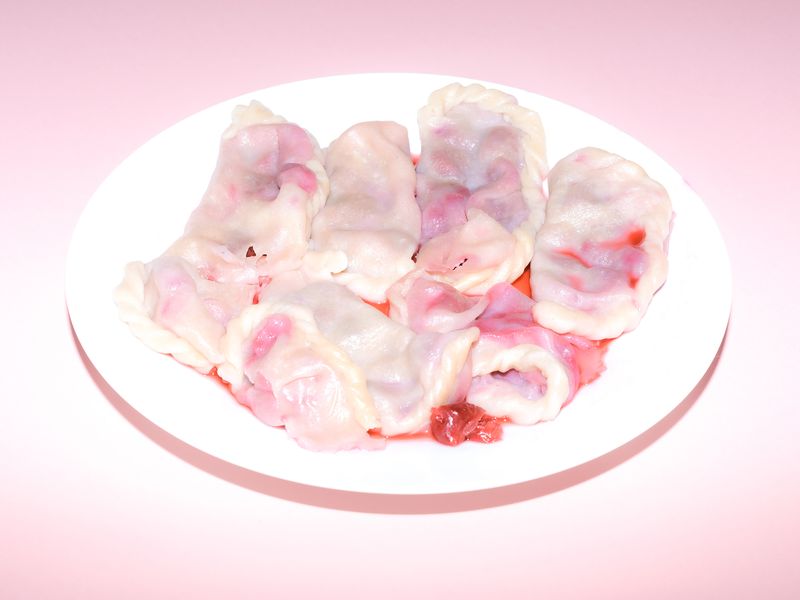 © Varvara Uhlik - Sour Cherry Varenyky, Mom's Way. My dad's happiest memory recollection of his mom is also her sour cherry varenyky.