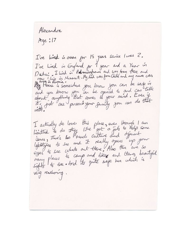 © Josh Adam Jones - Alexandra. Scan of handwritten text, 2019.