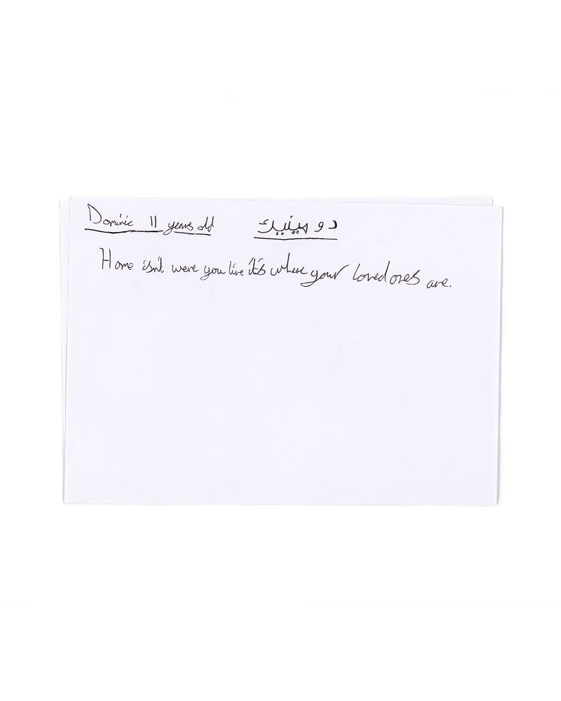 © Josh Adam Jones - Dominic. Scan of handwritten text, 2019.