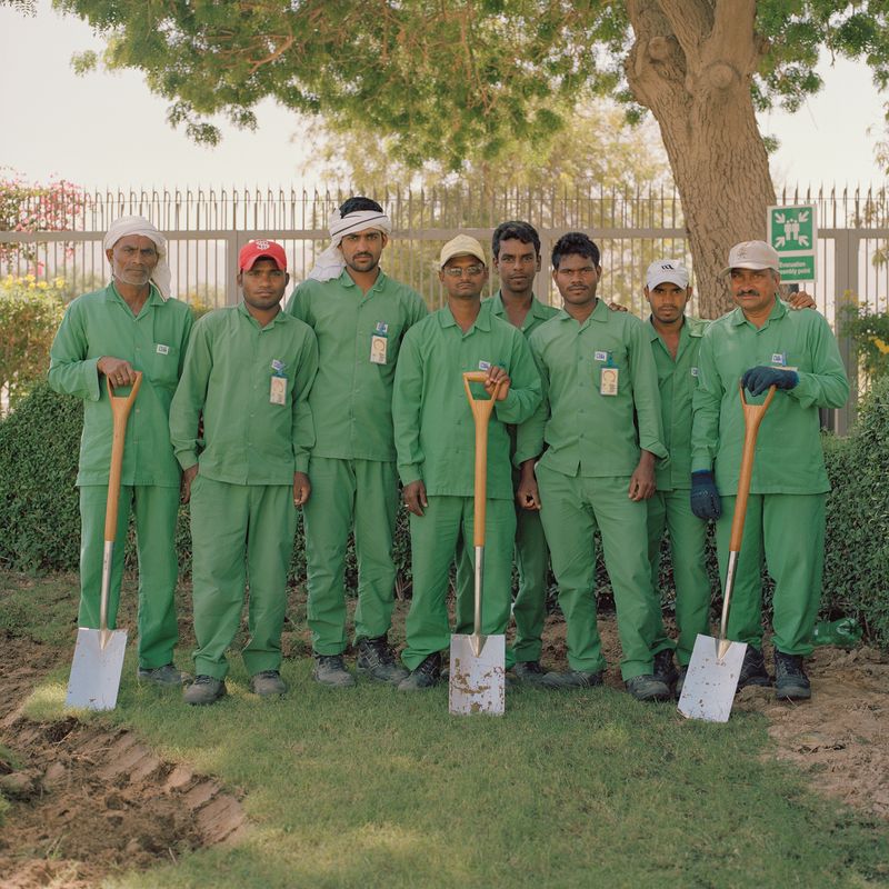 © Josh Adam Jones - Grounds workers at the British Embassy, 2018.
