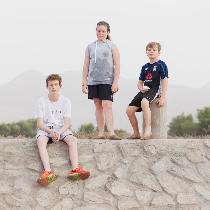© Josh Adam Jones - Alex, Tasha & Angus. Shatti Beach. Muscat, Oman.