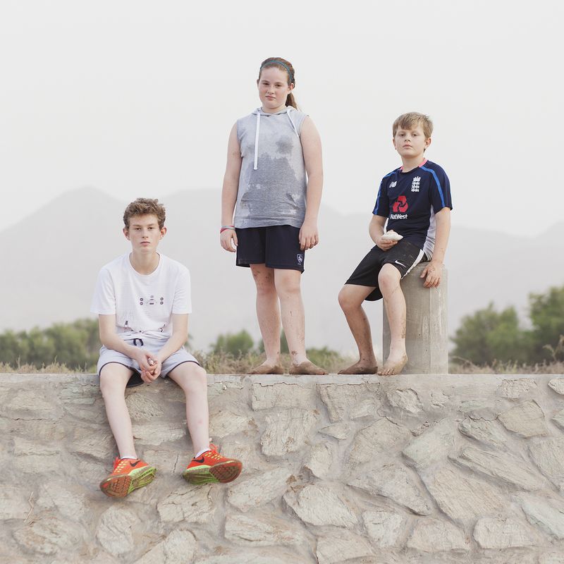 © Josh Adam Jones - Alex, Tasha & Angus. Shatti Beach. Muscat, Oman.