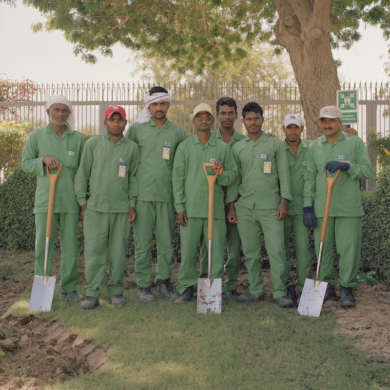 © Josh Adam Jones - Grounds Workers. The British Embassy. Muscat, Oman.
