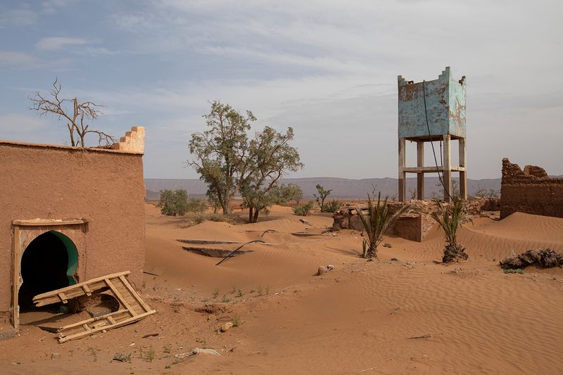 © Matilde Gattoni - Morocco - Askejour - A former hotel abandoned and swallowed by the sand dunes.