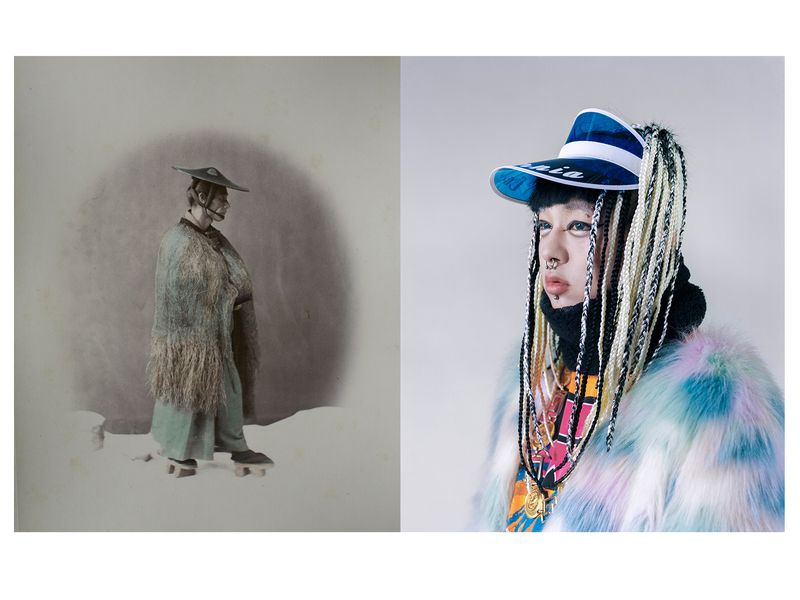 © Giada Ripa - Shoshi Doi - Fashion student- Tokyo, Giada Ripa, Tokyo,  2016 (accompanied by " The straw rain coat" by Felice Beato 1868)