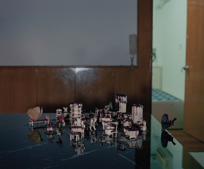 © Bowei Yang - The sealed furniture toys, color darkroom print, 2021.