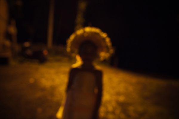 © Nyimas Laula - A silhouette of Sang Hyang Dedari a moment before sacred ritual begin.