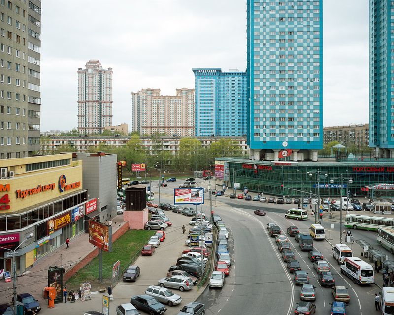 © Petr Antonov - Image from the Trees, cars, figures of people, assorted barriers photography project