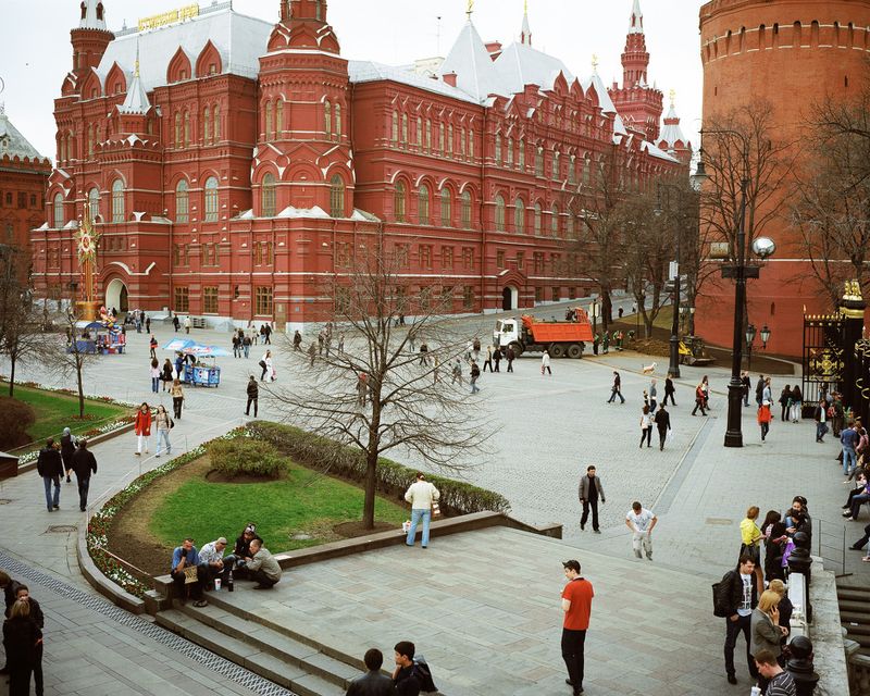 © Petr Antonov - Image from the Trees, cars, figures of people, assorted barriers photography project